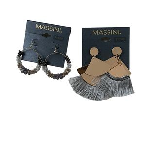 Massini two pairs of earrings